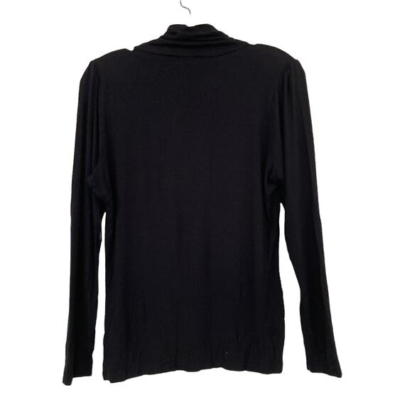 Circles Black Long Sleeve Turtleneck Sz M - Picture 4 of 7